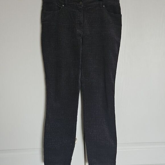 Olsen Women's Mona Slim Casual Pants Gray 12 - Picture 3 of 16